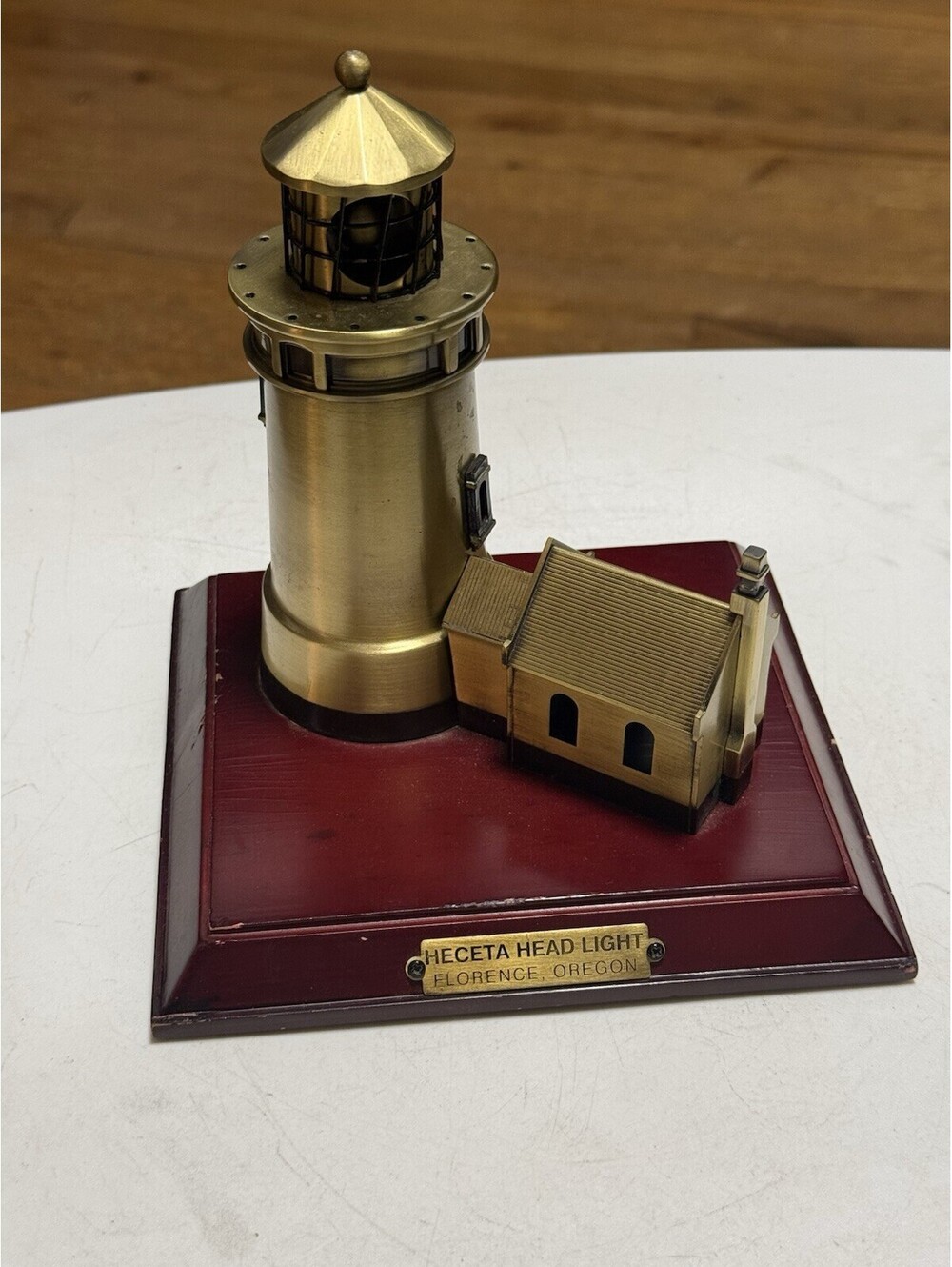 Brass lighthouse  Heceta Head Light 18x17x16cm